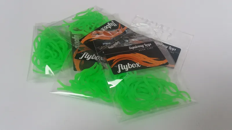 Flybox Squirmy Legs in Neon Lime-1